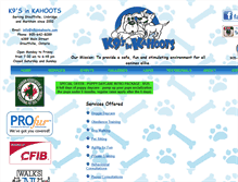 Tablet Screenshot of k9sinkahoots.com